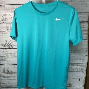 Nike‎ Dri-FIT The Nike Tee Women's Medium Teal Short Sleeve Athletic T-Shirt